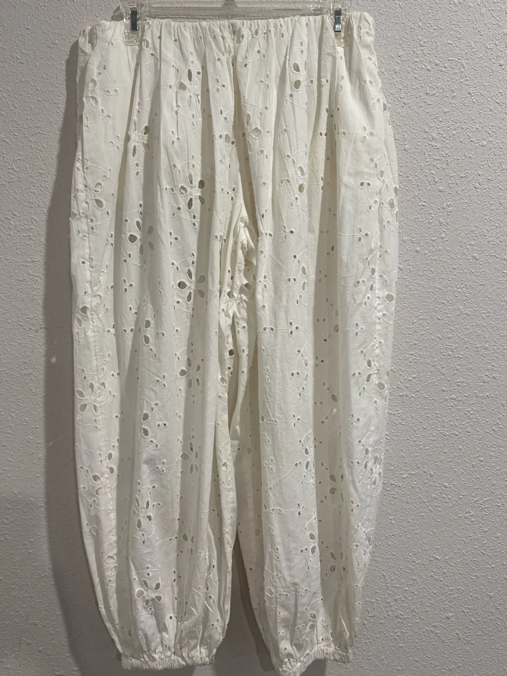 NWT Free People Eyelet Cropped Tank & Ballon Pants Set